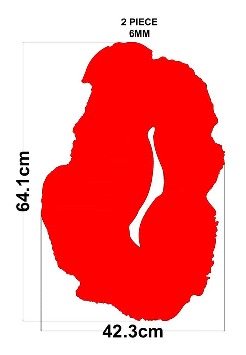 Irregular Geode Mdf Board for Resin Art (64.1*42.3*0.6cm)