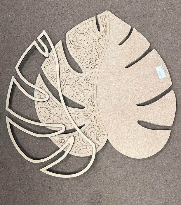 لوح MDF على شكل ورقة لفن الراتنج