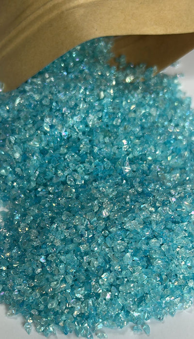 Sky blue color crushed stones for resin art-250gms