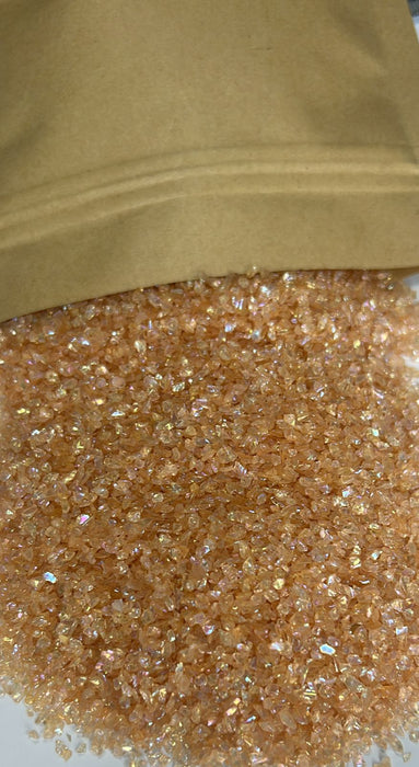 Peach pink color crushed stones for resin art-250gms