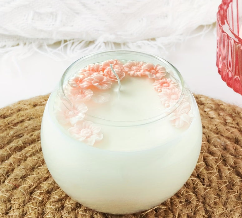 Globe Shaped Glass Jar for Candle Making