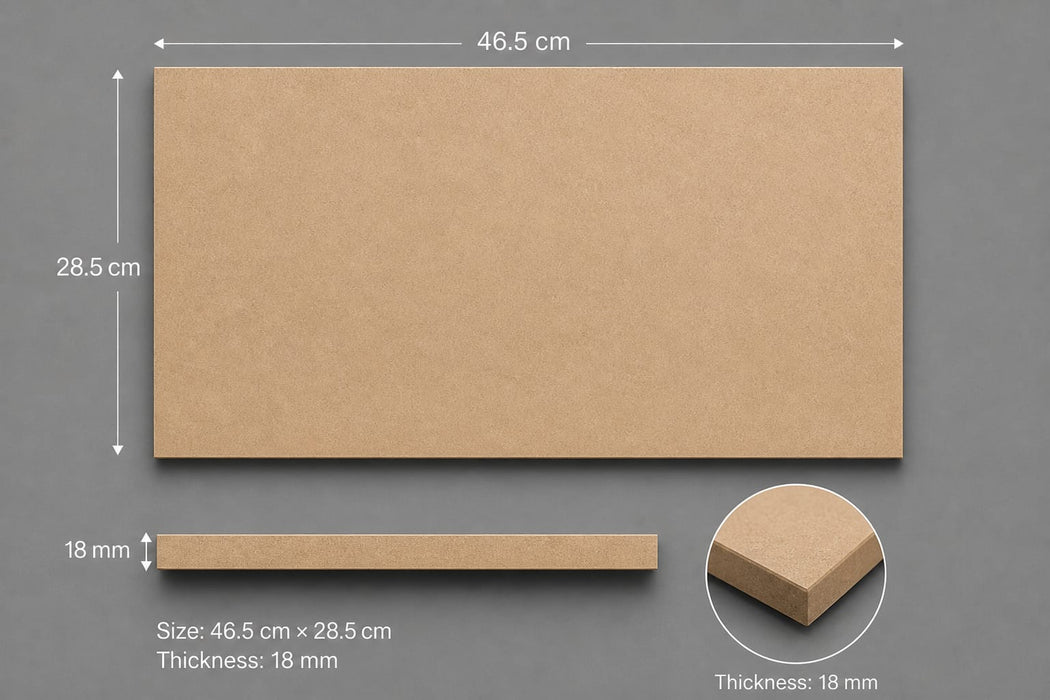 Rectangle Shaped MDF Board for Resin Art (46.5cm*28.5cm*18mm)