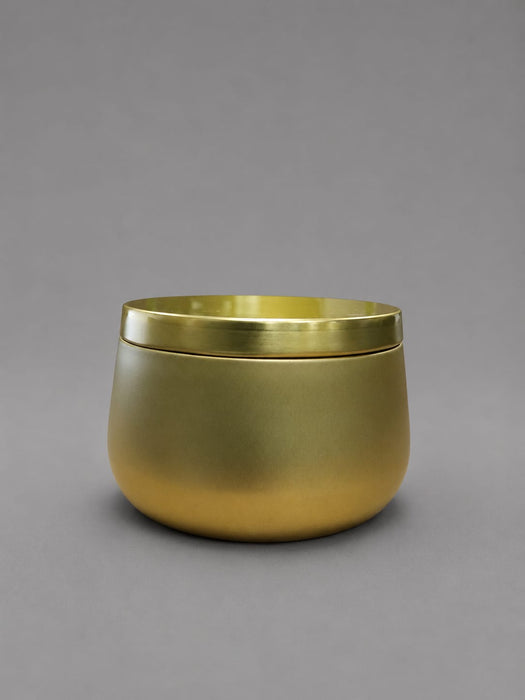 Matte Metallic Golden Jar for Candle Making (230ml)
