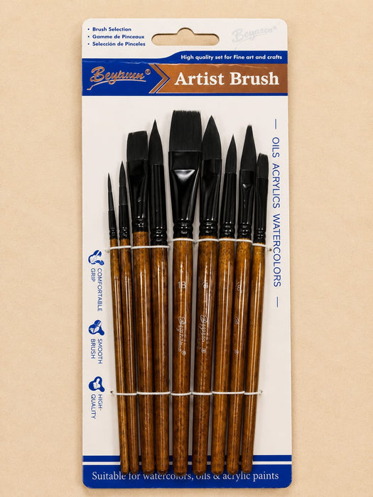 10pcs artist brush for Art and Craft