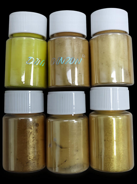 6pcs Shiny Metallic Glitter Powder for Resin Art