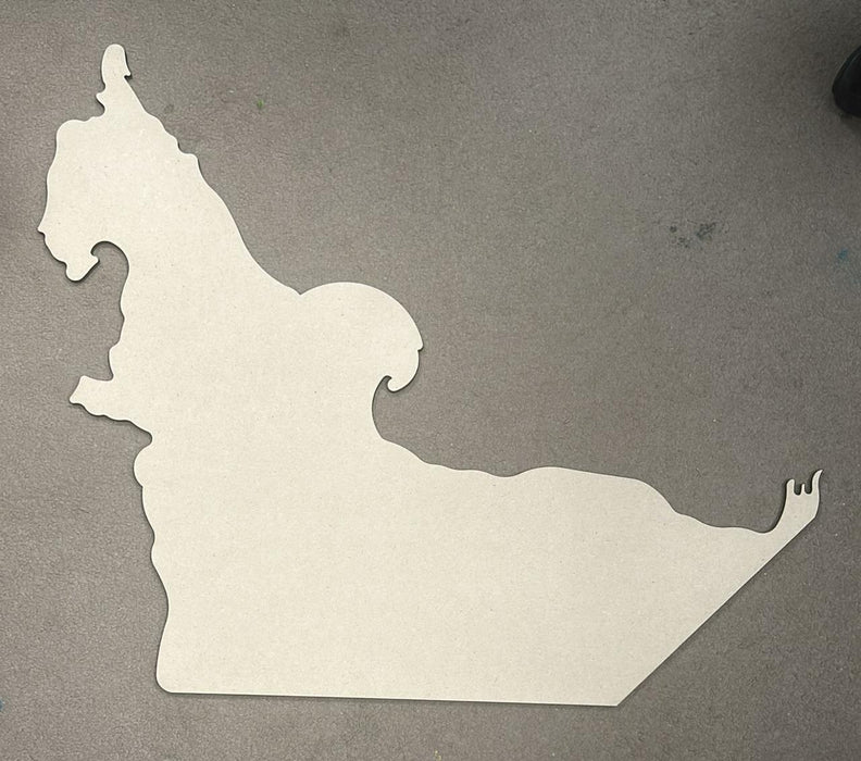 UAE Map with Eagle Shaped MDF Board for Resin Art | Boards and Clock Accessories - Resinarthub