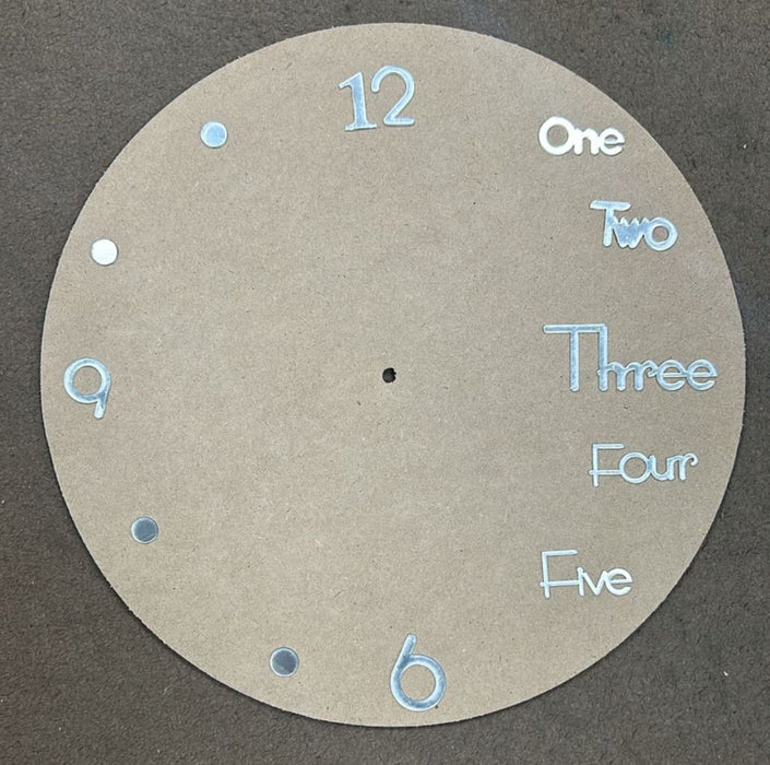 Clock Numerals with Words ,Numbers and Dots for Resin Art | Boards and Clock Accessories - Resinarthub