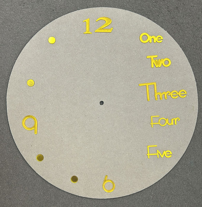 Clock Numerals with Words ,Numbers and Dots for Resin Art | Boards and Clock Accessories - Resinarthub