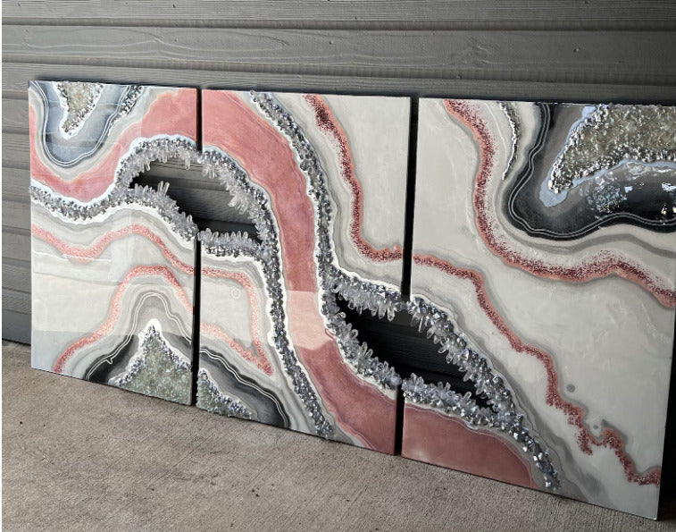 Rectangular Geode MDF Board for Resin Art