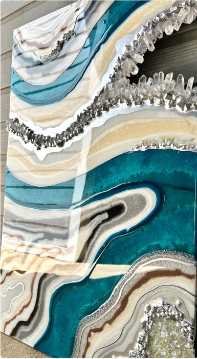 Rectangular Geode MDF Board for Resin Art