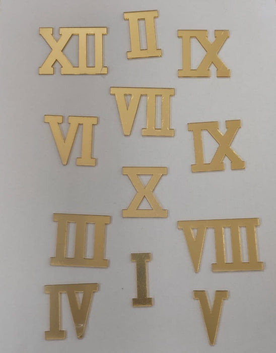 Acrylic Clock Accessories (Gold) 14 variants