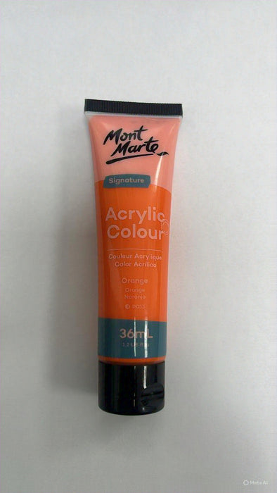 Mont Marte Orange Color Acrylic Color (36ml) | Pigment - Resinarthub