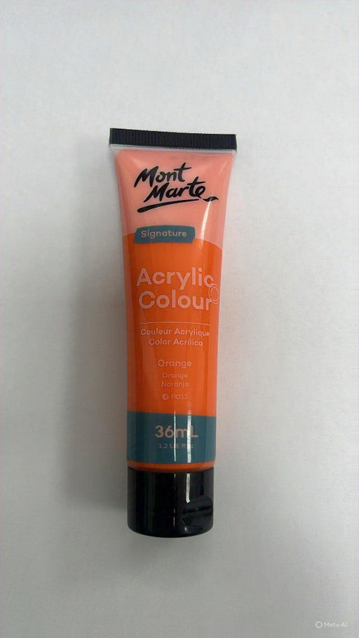 Mont Marte Orange Color Acrylic Color (36ml) | Pigment - Resinarthub