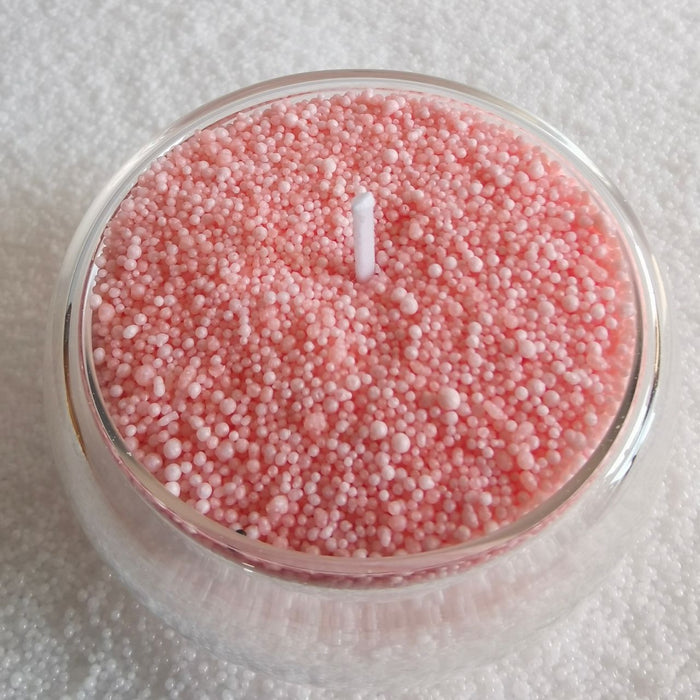 Glossy Pink Colored Sandwax for Candle Making - 250g
