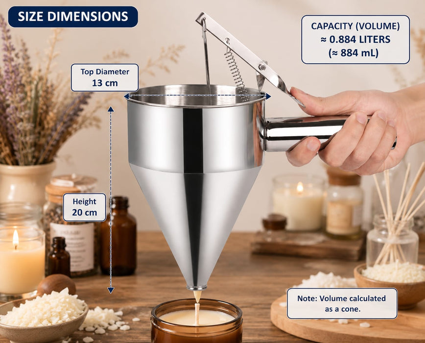 موزع شمع الشموع من الفولاذ المقاوم للصدأ