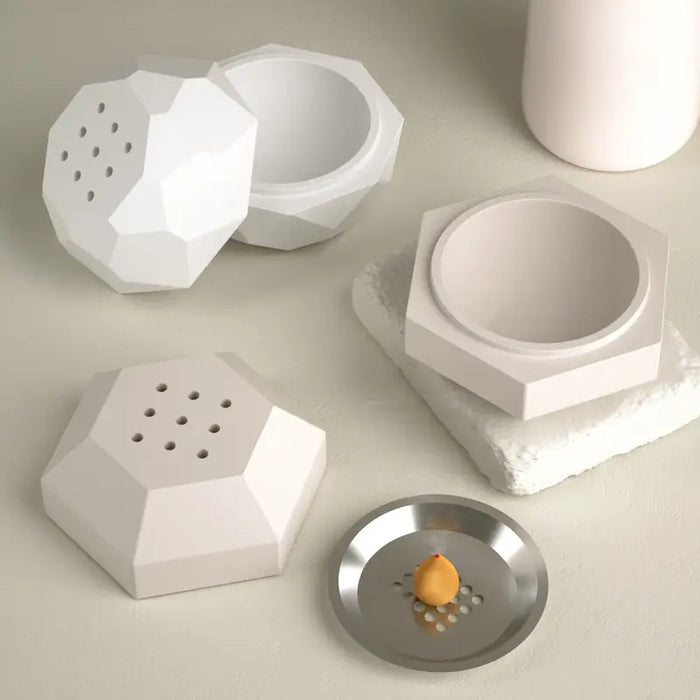 Geometric Incense Silicone Mold for Jesmonite Art |  - Resinarthub