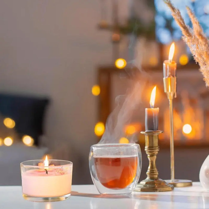Cylindrical Glass Jar for Candle Making- 140ml