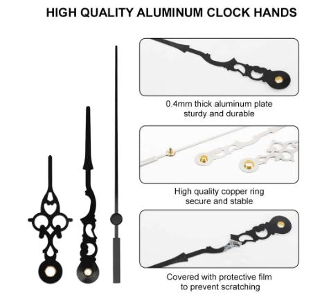 Silver Antique Clock Hands/ Needles for Resin Art