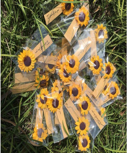 Mini Artificial Sunflower with stickers for E-Com Packs | Tools - Resinarthub