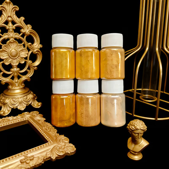 6 Shades  Pearl Color Mica Powder for Resin Art