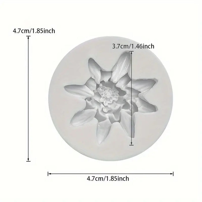 Lilly Flower Shaped Silicone Mold for Candle Making | Mould - Resinarthub