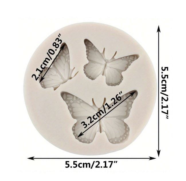 3 in 1 Mini Butterfly Silicone Mold for Resin Art | Mould - Resinarthub