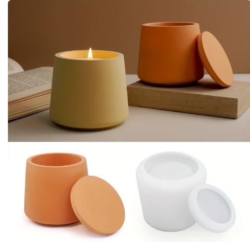 Candle Cup Storage Mold for Jesmonite Art | Mould - Resinarthub