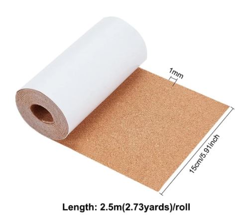 98.4x5.9inch Self-Adhesive Cork Roll | Tools - Resinarthub