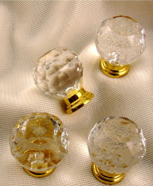 Acrylic Transparent Crystal Diamond Tray Handles for Resin Art(Gold Base) | Fillings - Resinarthub