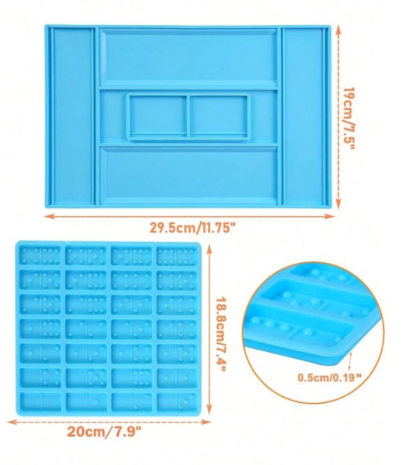 Domino Box Silicone Mold for Resin Art | Mould - Resinarthub