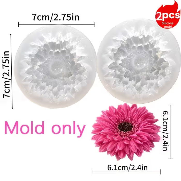 Gerbera Daisy Silicone Mold for Candle Making