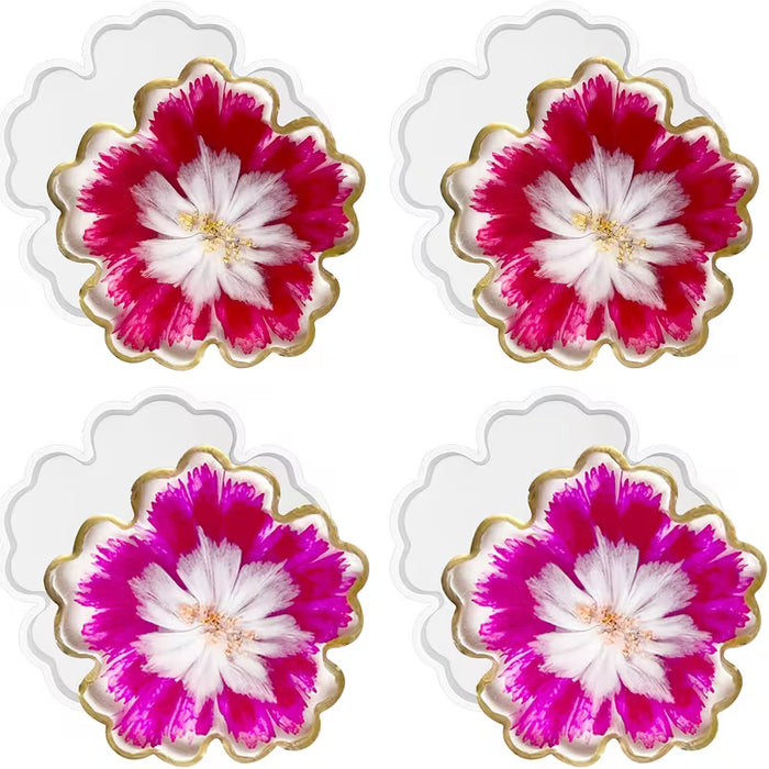 2pcs  Flower Coaster Silicone Molds for Resin Art