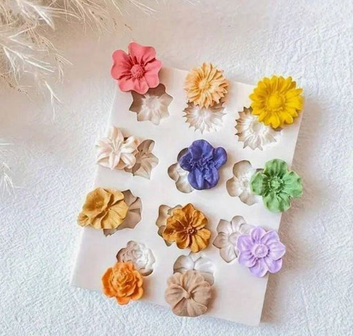Flower Charms Silicone Mold for Candle Making | Mould - Resinarthub