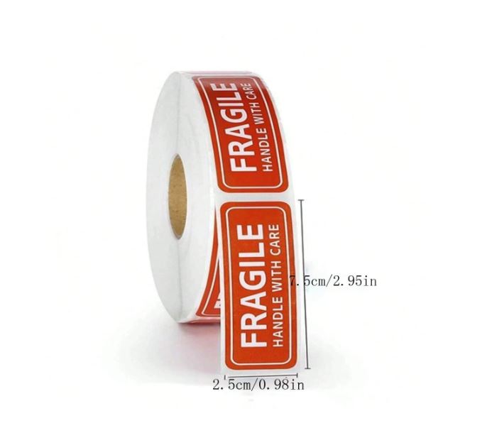 Fragile Sticker roll for E-com Packs | Tools - Resinarthub