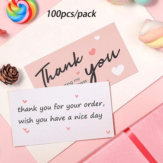 Thank You Gift Wrapping Card for E- Com Packs | Tools - Resinarthub