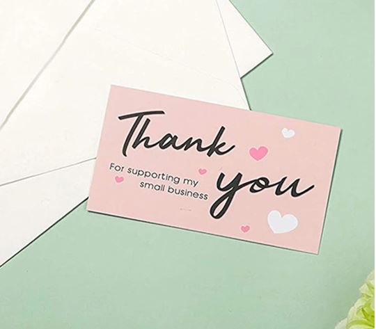 Thank You Gift Wrapping Card for E- Com Packs | Tools - Resinarthub