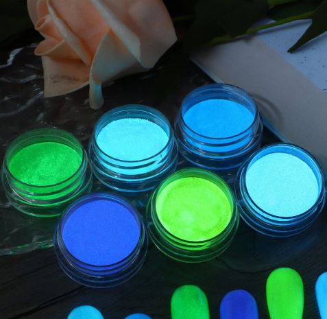 6pc Glow in the Dark Powder of Resin Art (2 Variants) |  - Resinarthub