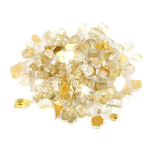 Reflective Crushed Glass for Resin art - Gold (6mm) | Fillings - Resinarthub