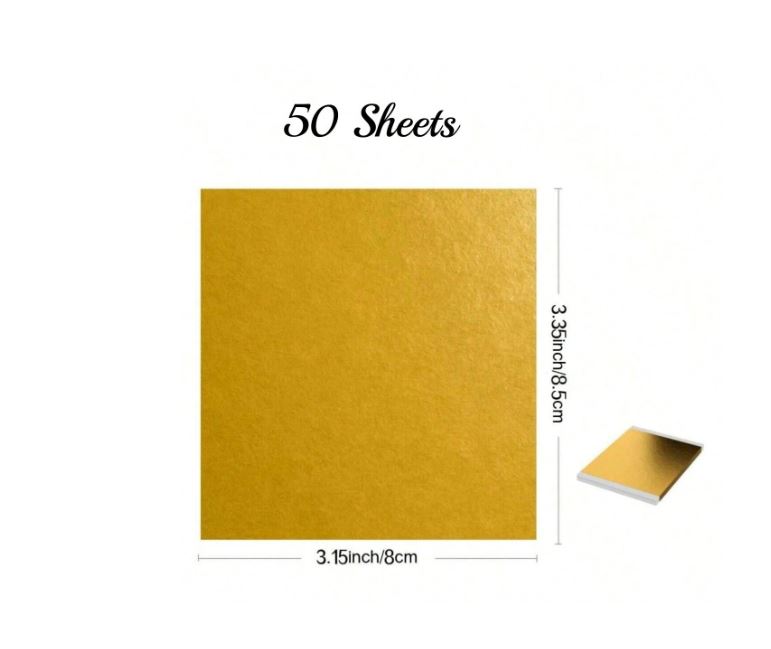 Imitation Gold Leaf Sheets | Fillings - Resinarthub