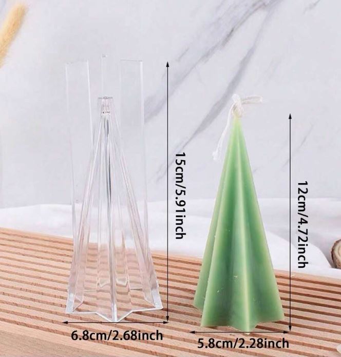 Hexagonal Cone Mold for Candle Making | Mould - Resinarthub