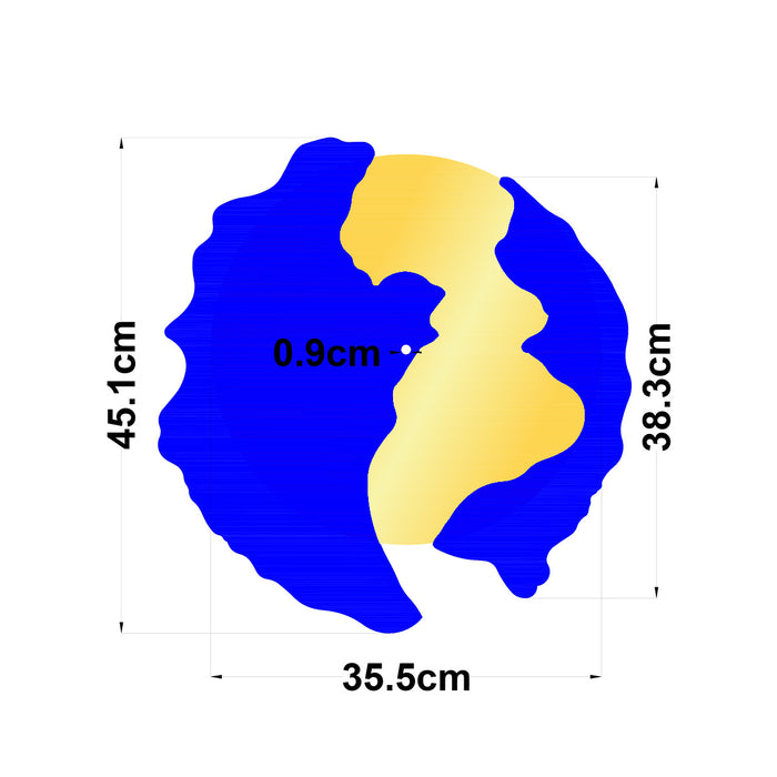 MDF Round Geode Clock Base | Surfaces - Resinarthub