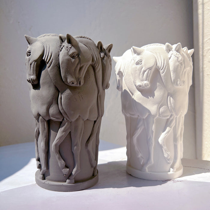 Herd Horse Vase Silicone Mold