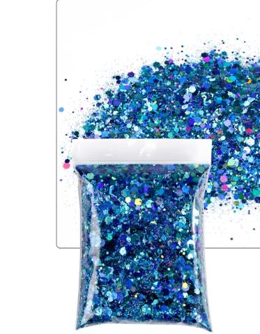 Holographic Mixed Hexagon Shape Glitter |  - Resinarthub