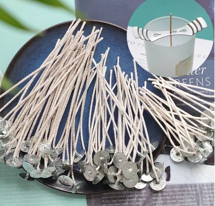 40pcs Smokeless Candle Wick Cotton for Candle Making (7cm)