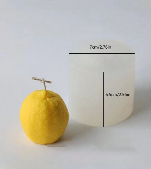 Lemon Shaped Silicone Mold for Candle Making | mould - Resinarthub