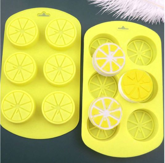 Sliced Lemon Shaped Silicone Candle Mold