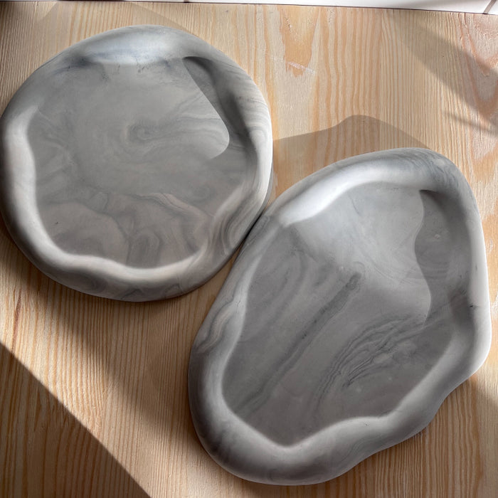 Trinket Cloud Tray Silicone Mold for Jesmonite Art (2 variants)