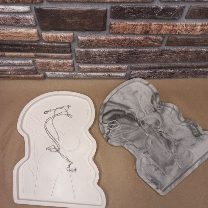 Girl Model Tray Silicone Mold | Mould - Resinarthub