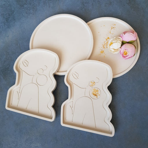 Girl Model Tray Silicone Mold | Mould - Resinarthub