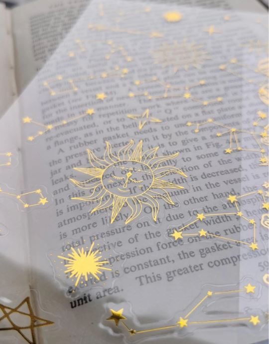 Metallic Star & Sun Pattern Assorted Sticker for Resin Art | Fillings - Resinarthub